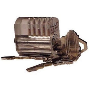 Pin tumbler transparant practice lock (spoolpins)