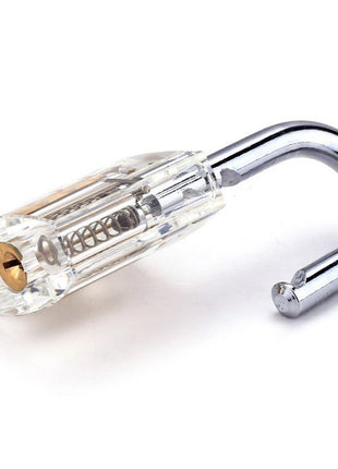 Transparant padlock for lockpick beginners