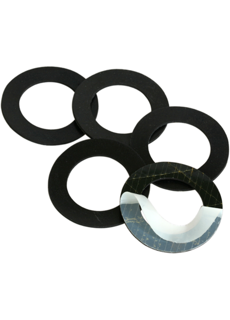 3 beschermende rubberen ringen