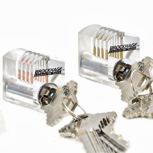 Clear Lock Picking Practice Lock, Spool Pins