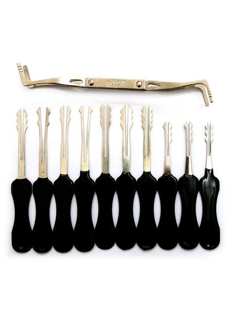 Goso 11-delige lockpick set voor dubbelzijdige sloten