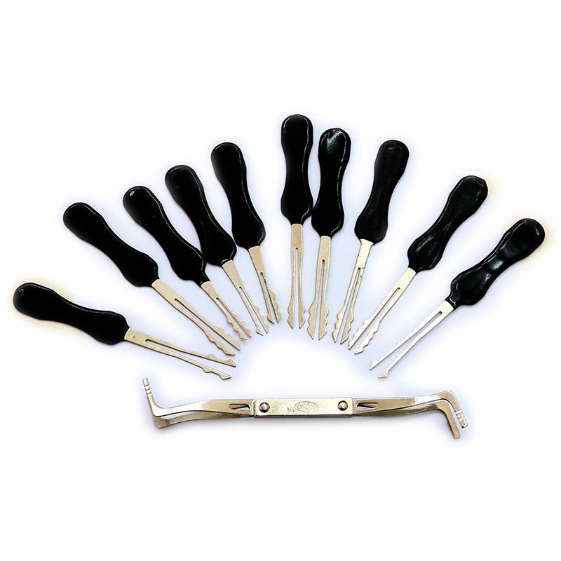 Dangerfield Kit Grimaldelli Per Serrature A Combinazione – Doppio Spessore, Acciaio Inox, Custodia Inclusa