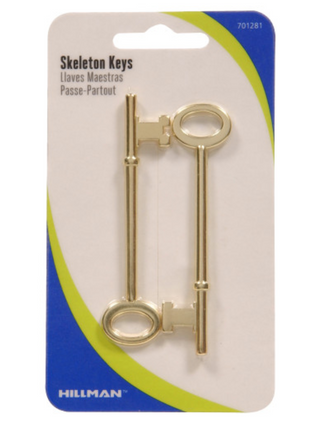Hillman universal keys for old bit locks